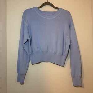Aerie light blue cropped sweater